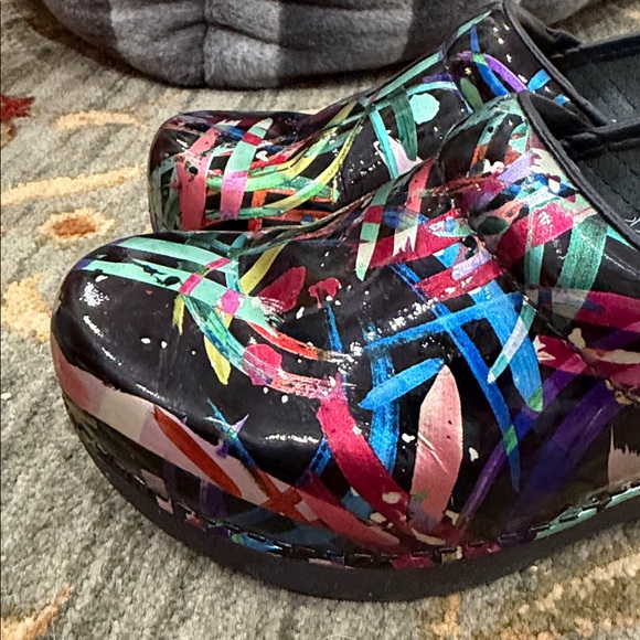 Dansko Colorful Patterned Clogs - Picture 8 of 9